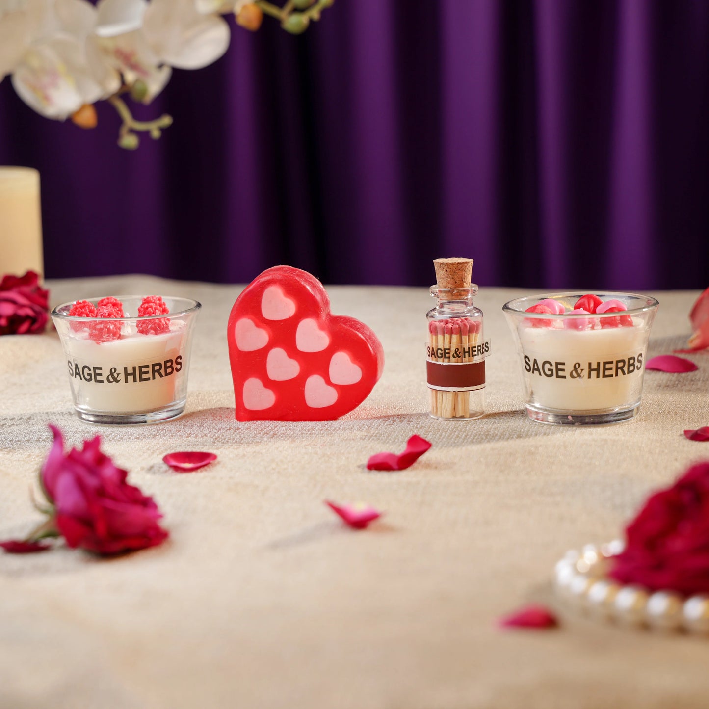 Mini Romance Candle Set Hamper