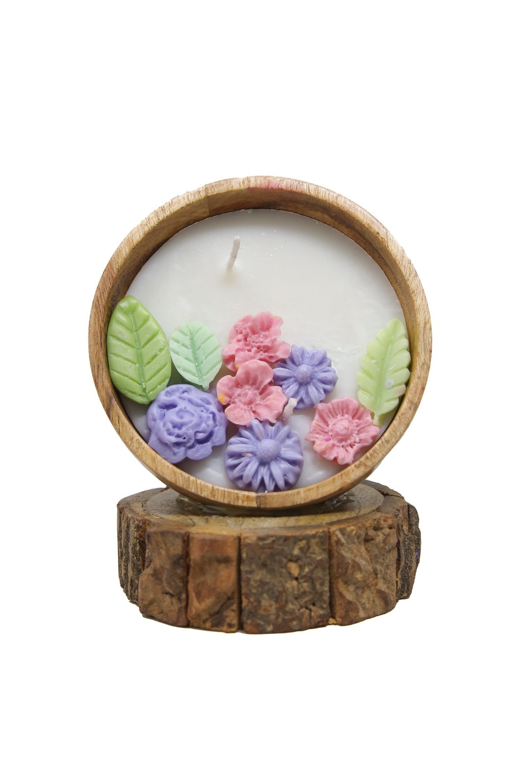 Aroma Multi Colour Wax Flower Candle