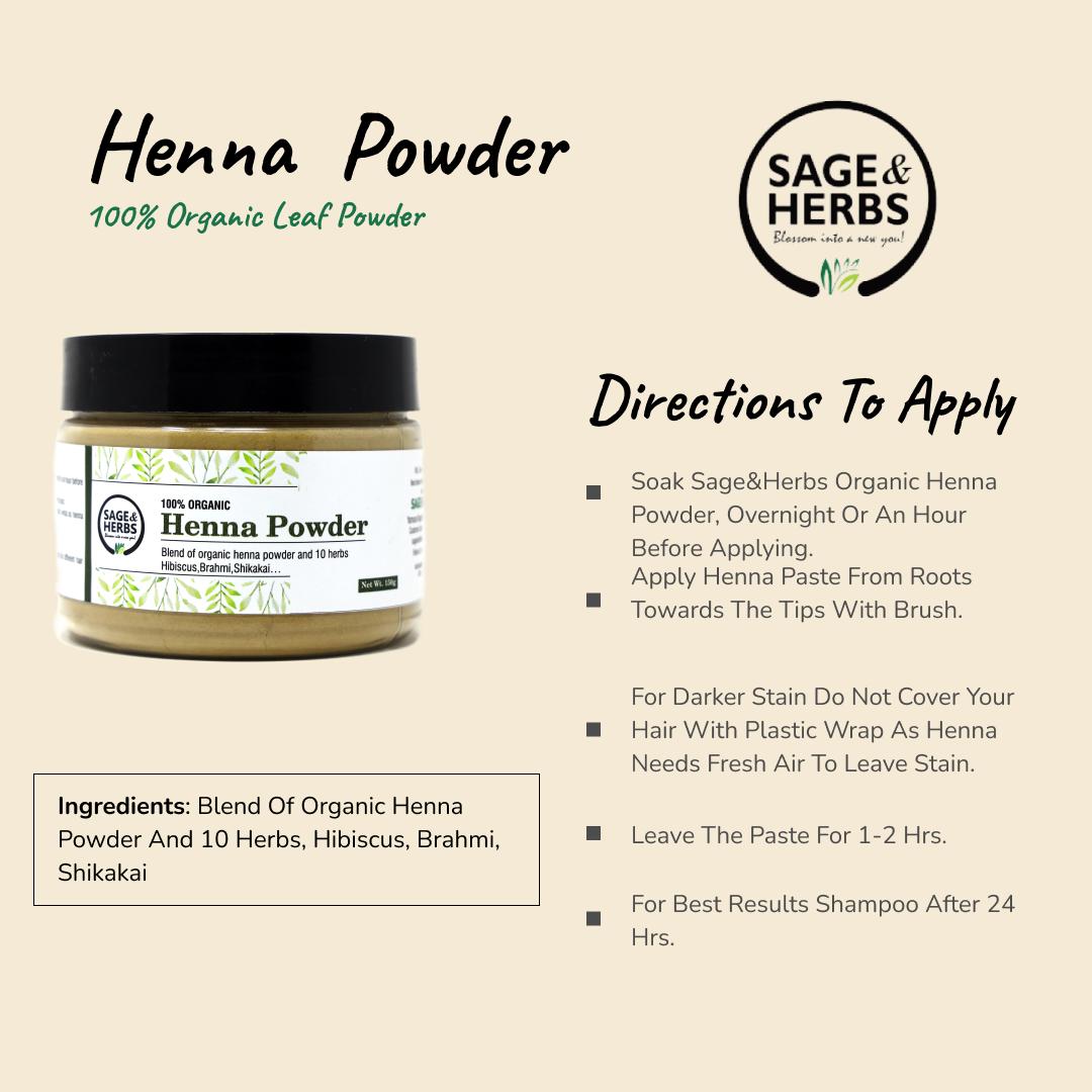 Organic Henna Powder for Hair