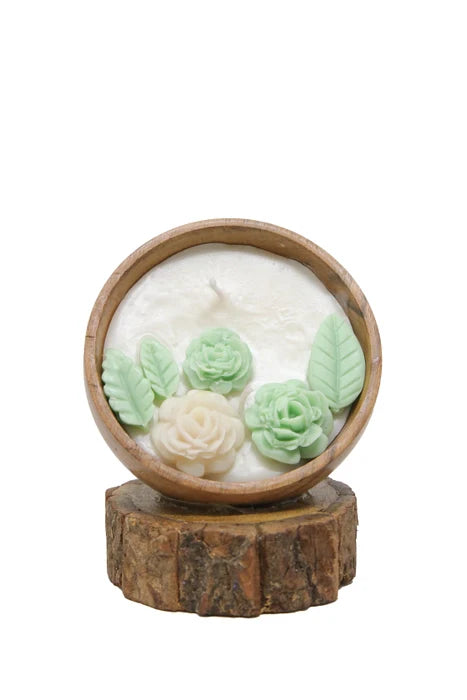 Aroma Double Colour Wax Flower Candle
