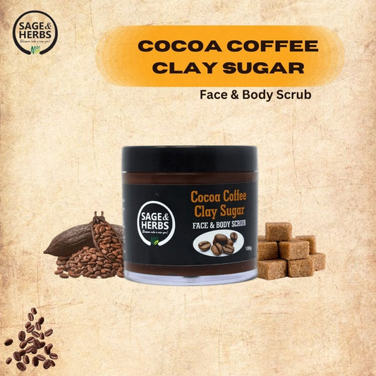 COCOA COFFEE CLAY SHUGER FACE & BODY SCRUB