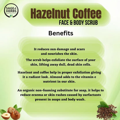 Hazelnut Coffee Face & Body Scrub