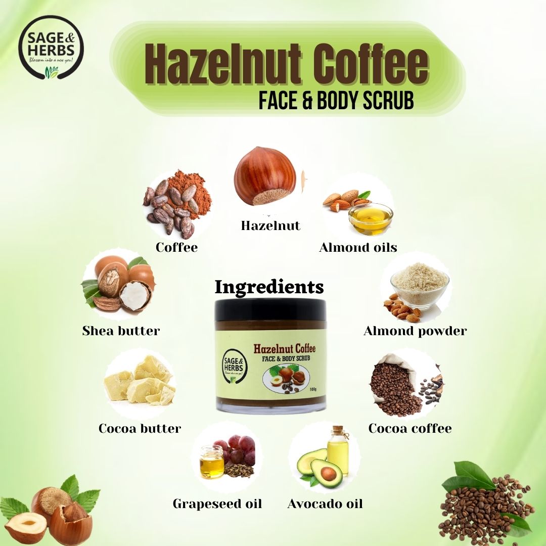 Hazelnut Coffee Face & Body Scrub