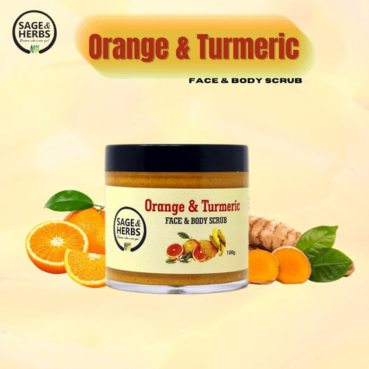 ORANGE & TURMERIC FACE &BODY SCRUB