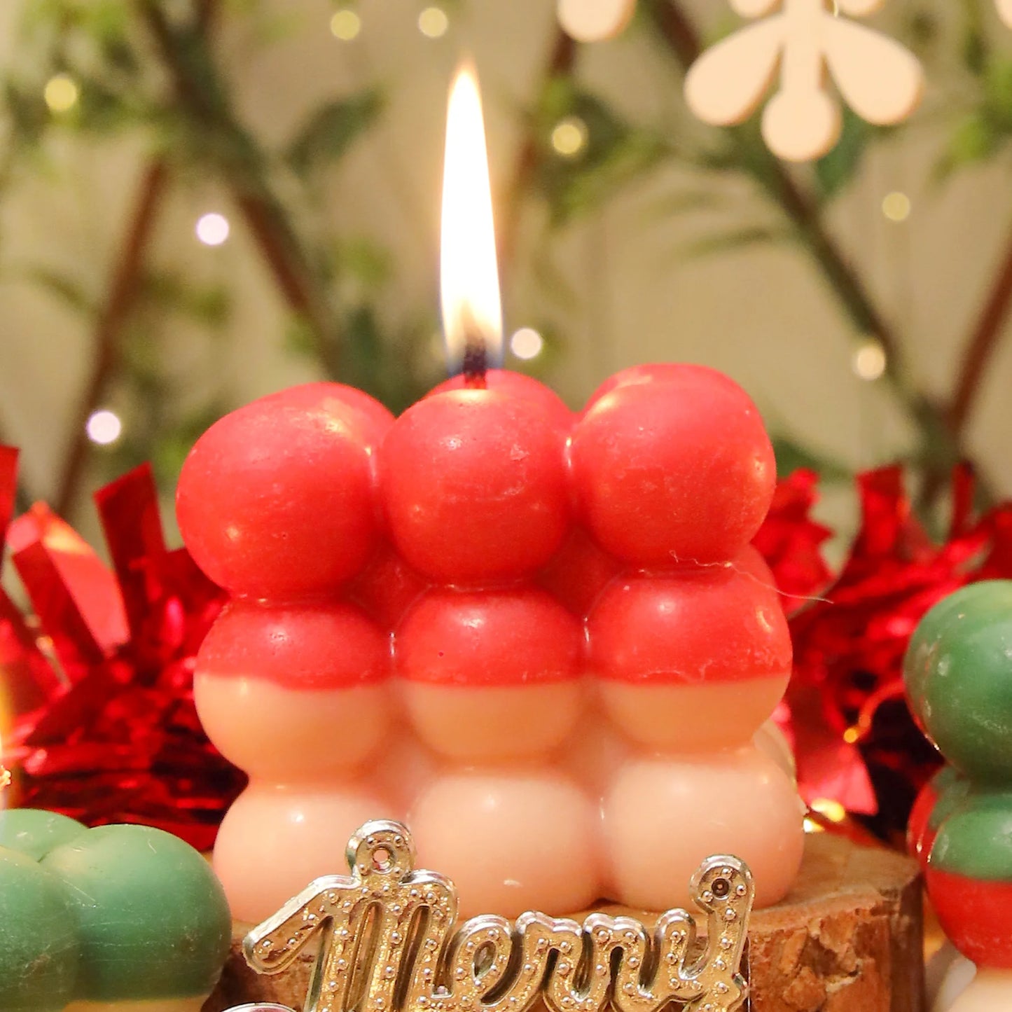 Xmas Bubble Candle