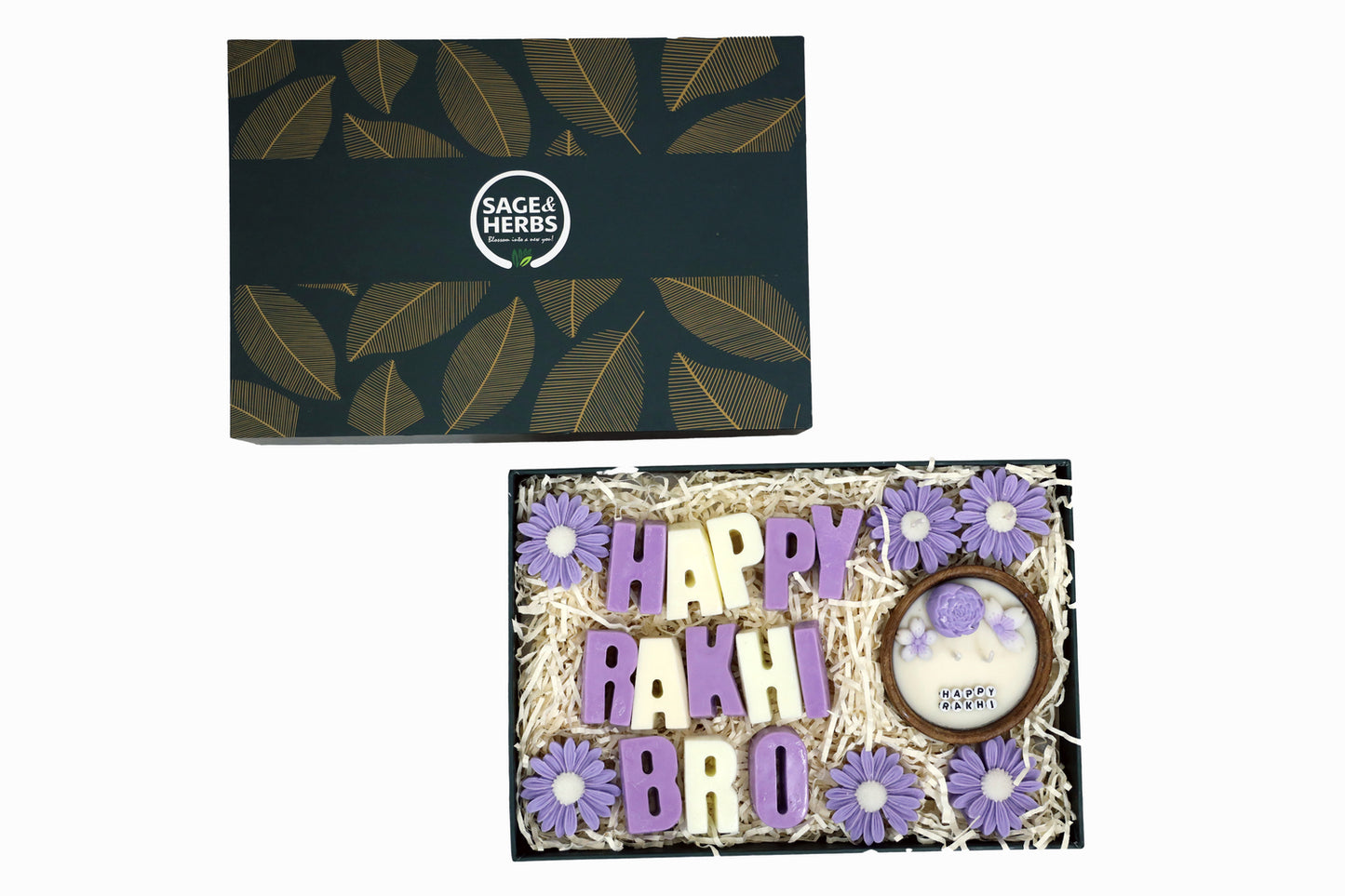 Lavender Happy Rakhi Hamper