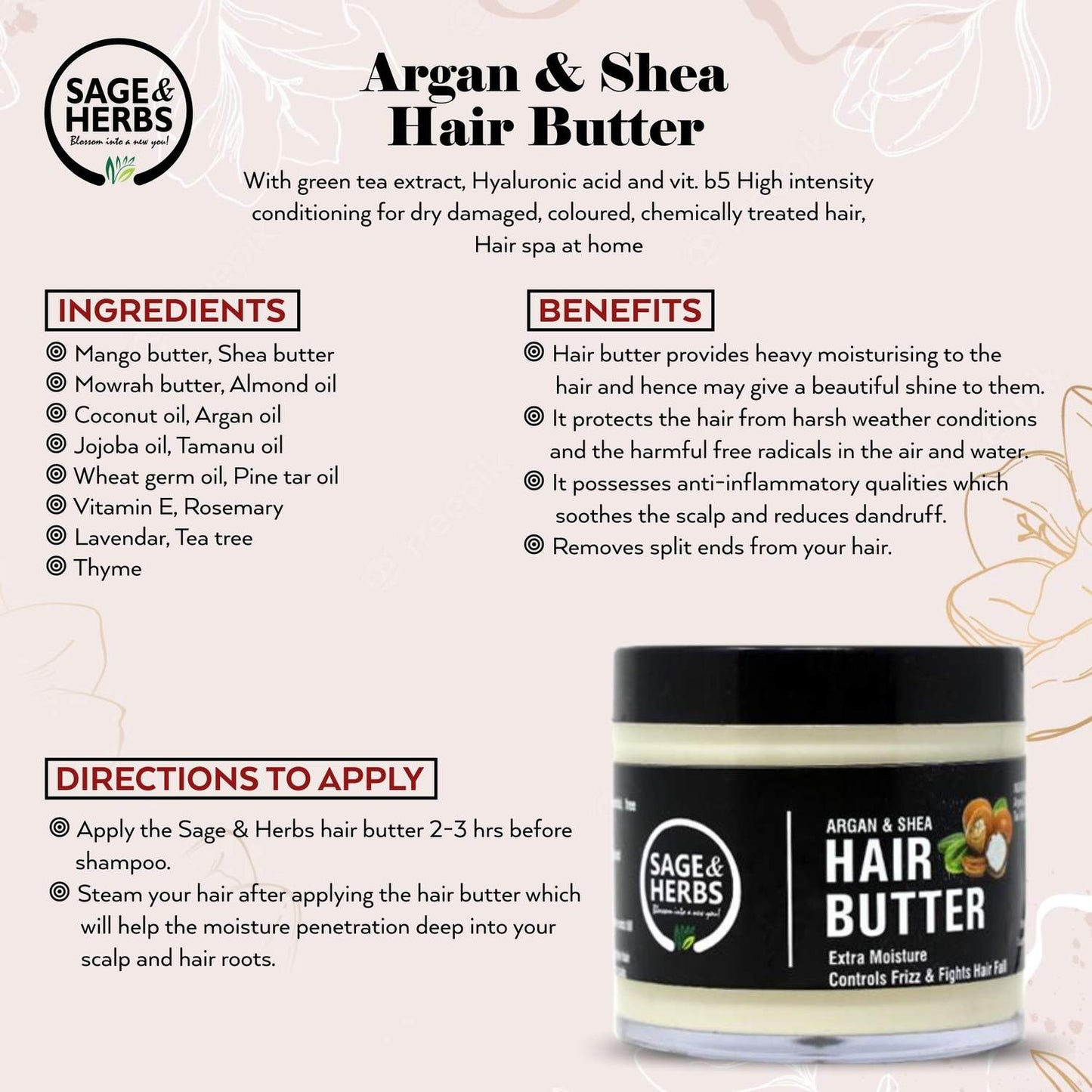 Argan And Shea Hair Butter