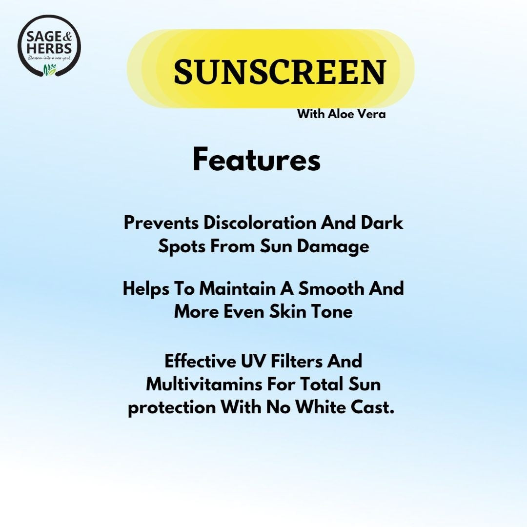 SUNSCREEN with Aloe Vera(SPF-50)