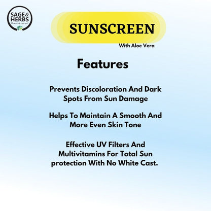 SUNSCREEN with Aloe Vera(SPF-50)