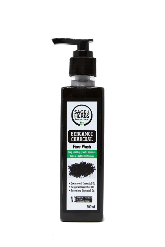 Bergamot Charcoal Face Wash