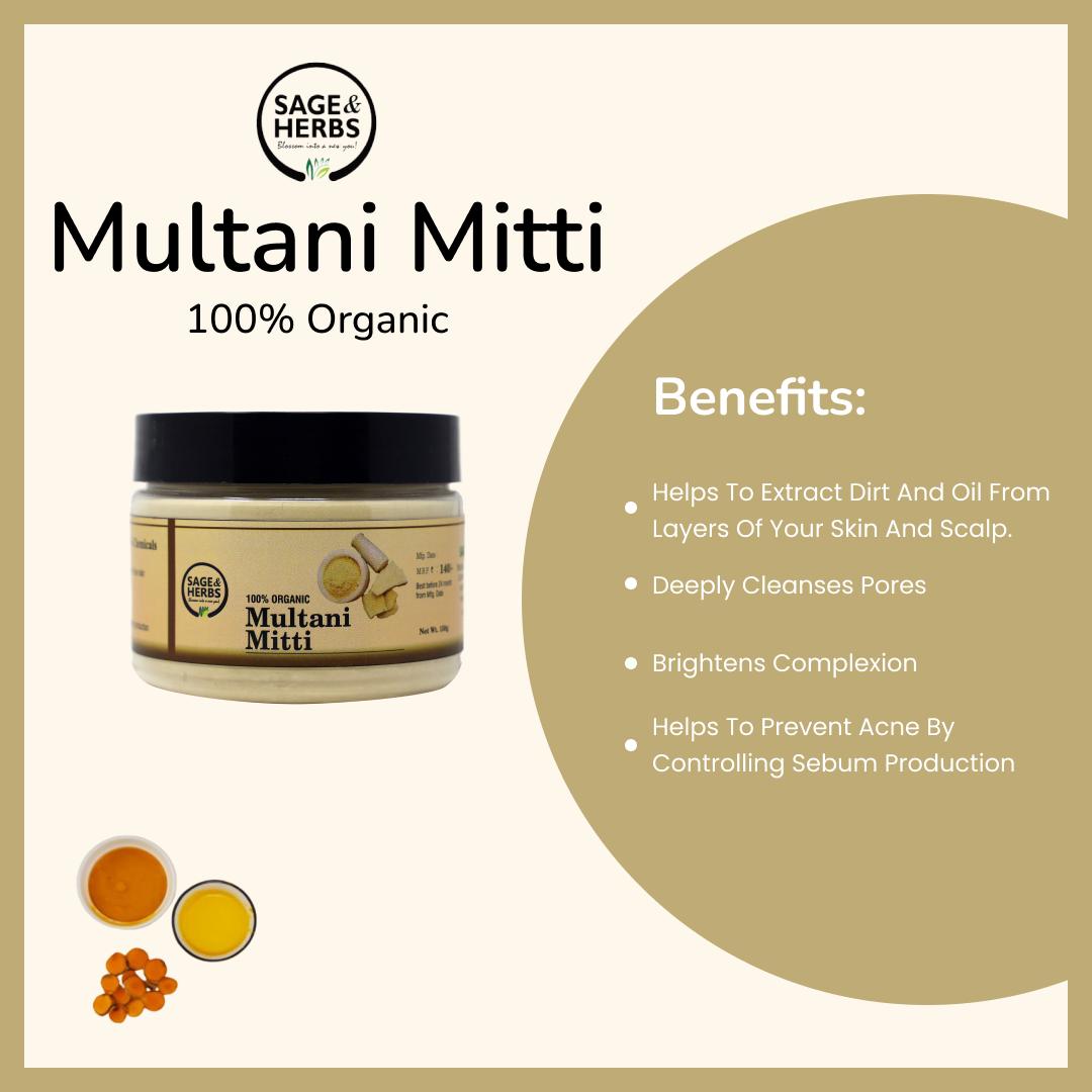 100% Organic Multani Mitti