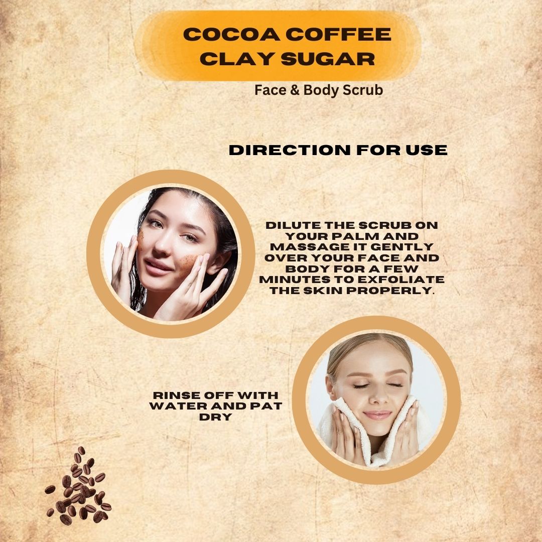 COCOA COFFEE CLAY SHUGER FACE & BODY SCRUB