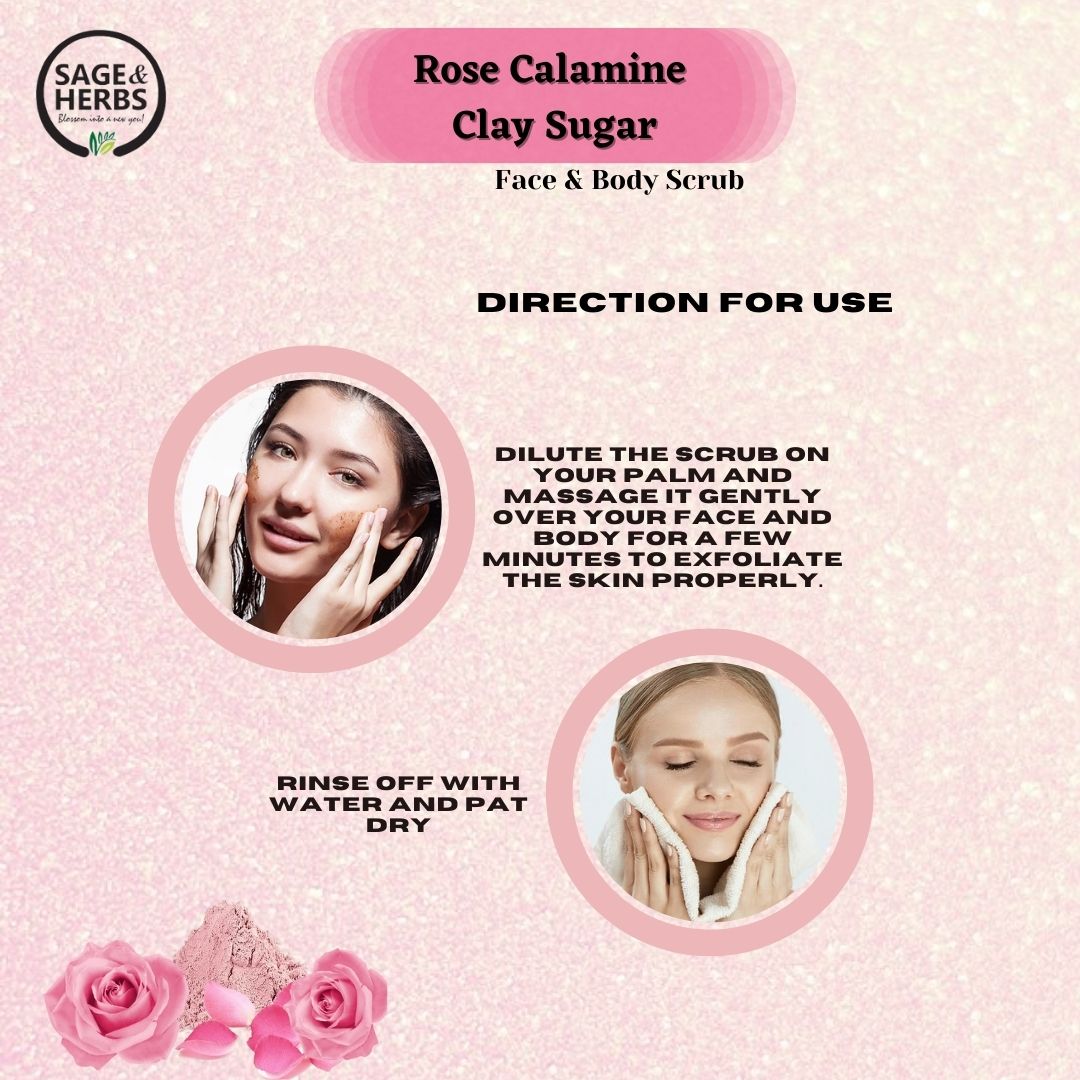 ROSE CLAMINE CLAY SUGAR FACE & BODY SCRUB