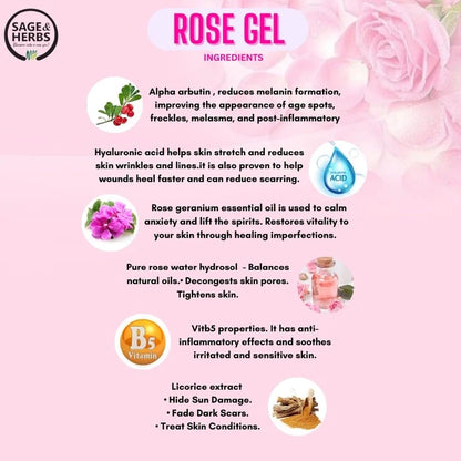 Alpha Arbutin Rose Gel