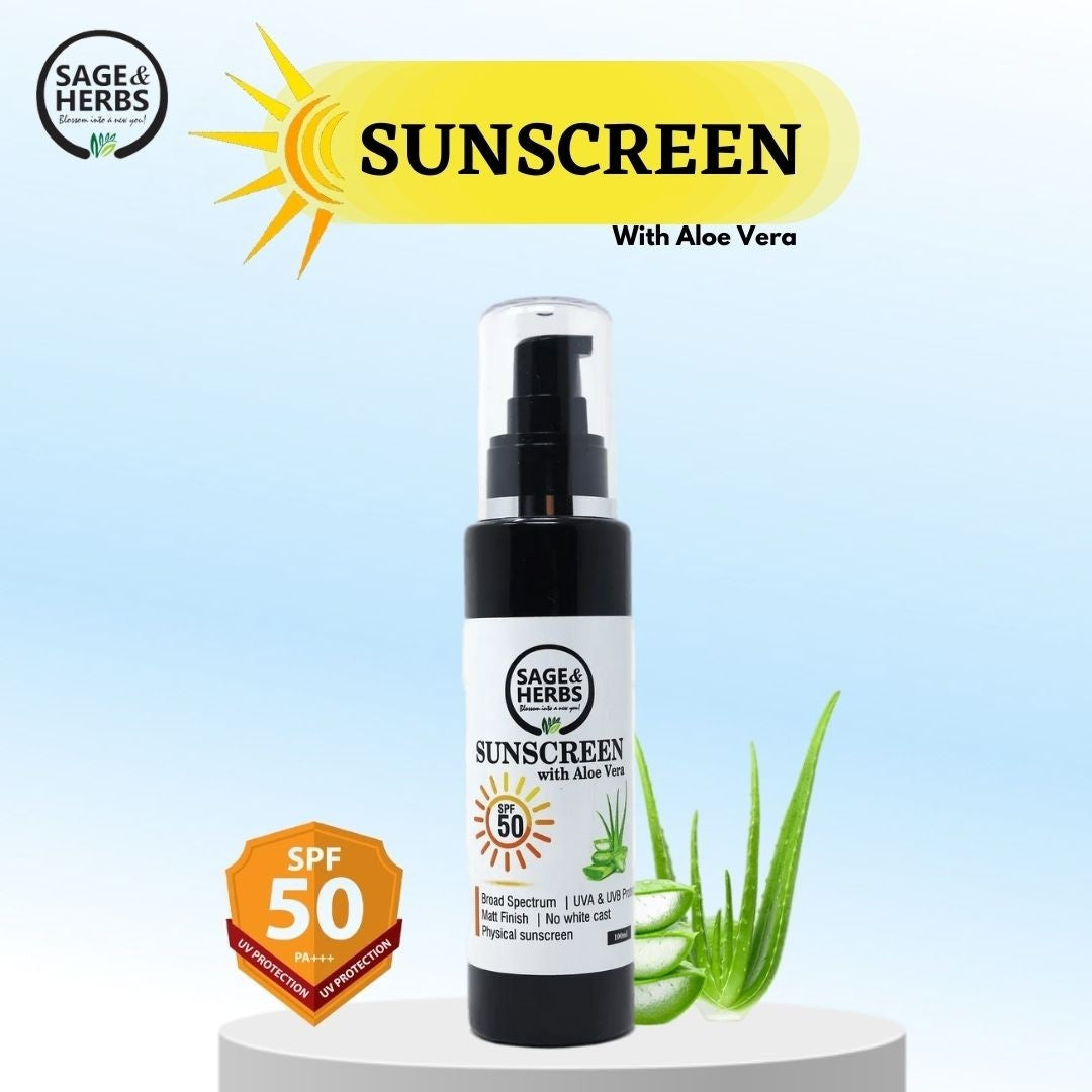 SUNSCREEN with Aloe Vera(SPF-50)